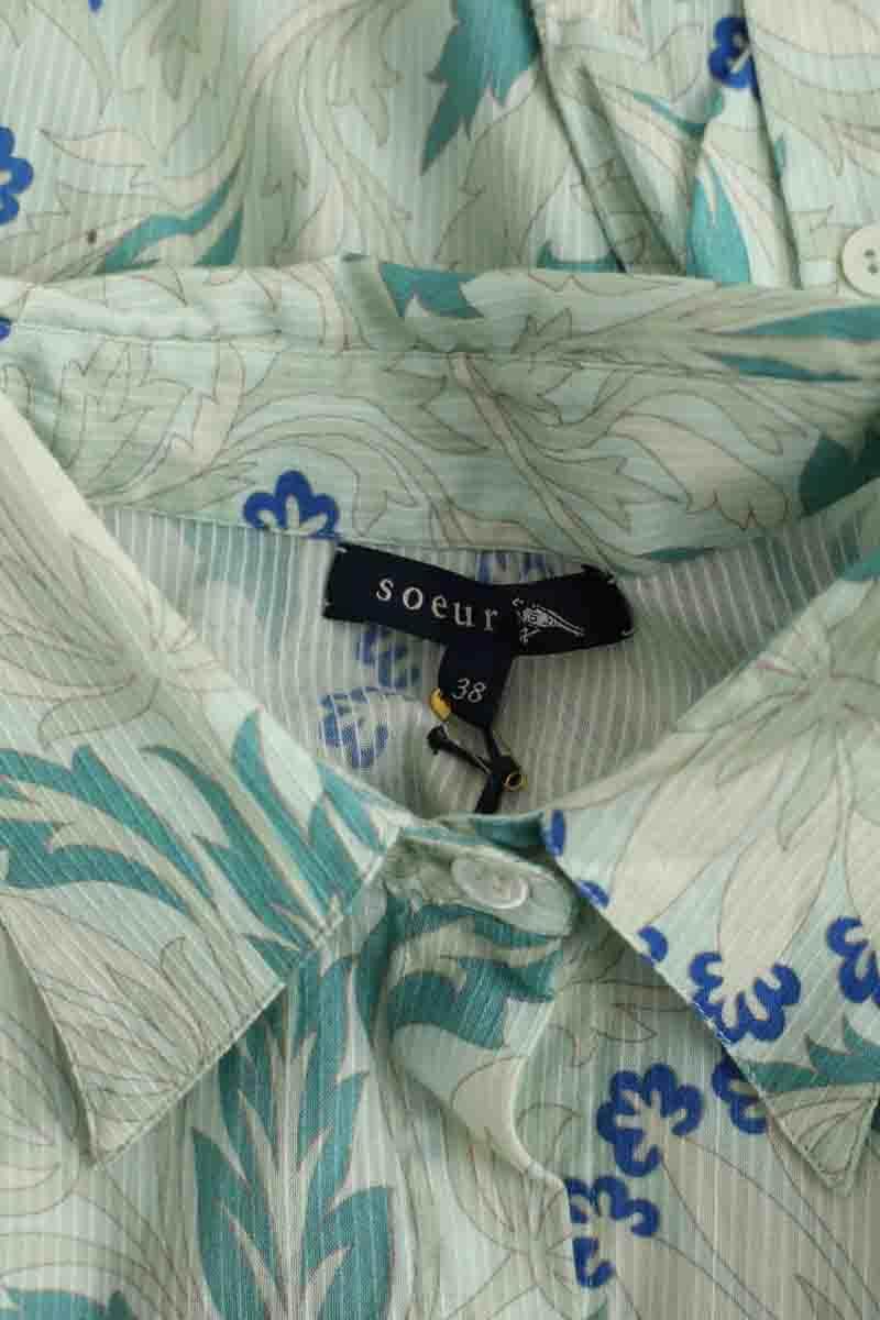 Chemise Soeur Jules Vert en Coton