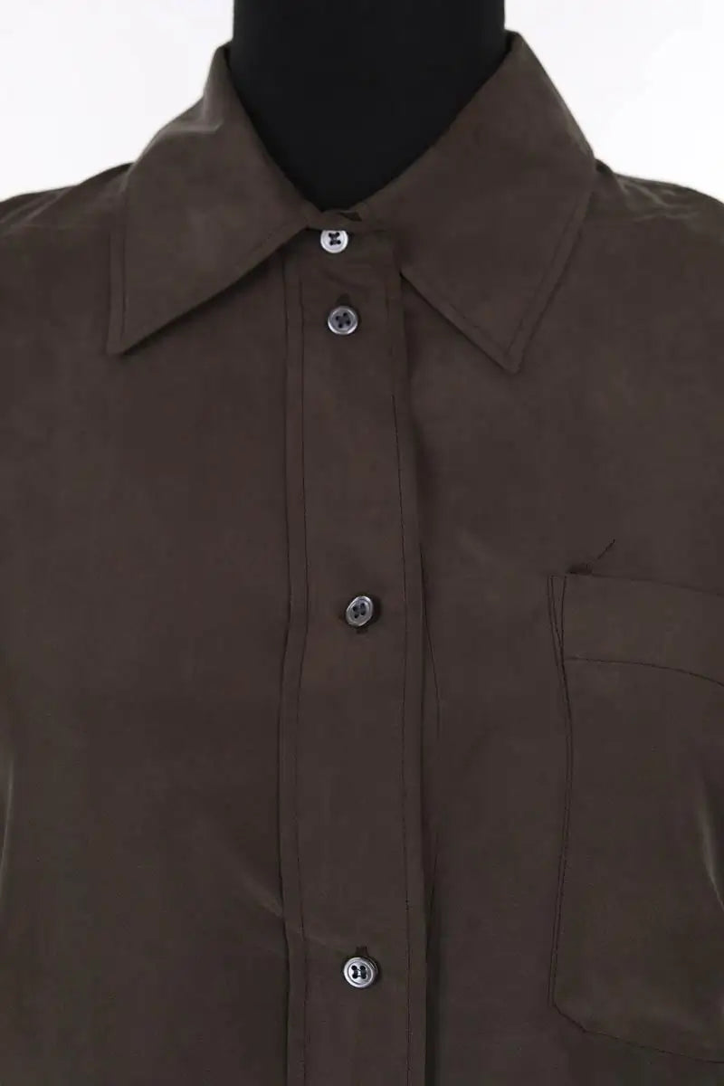 Chemise Soeur Kaki en Soie