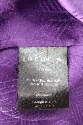 Chemise Soeur Violet en Soie