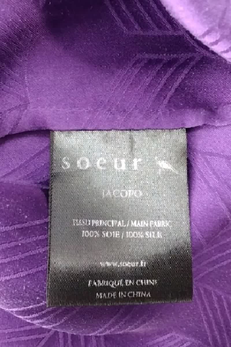 Chemise Soeur Violet en Soie