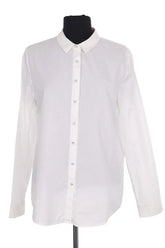 Chemise Sonia Rykiel Blanc en Coton, taille L - Seconde Main