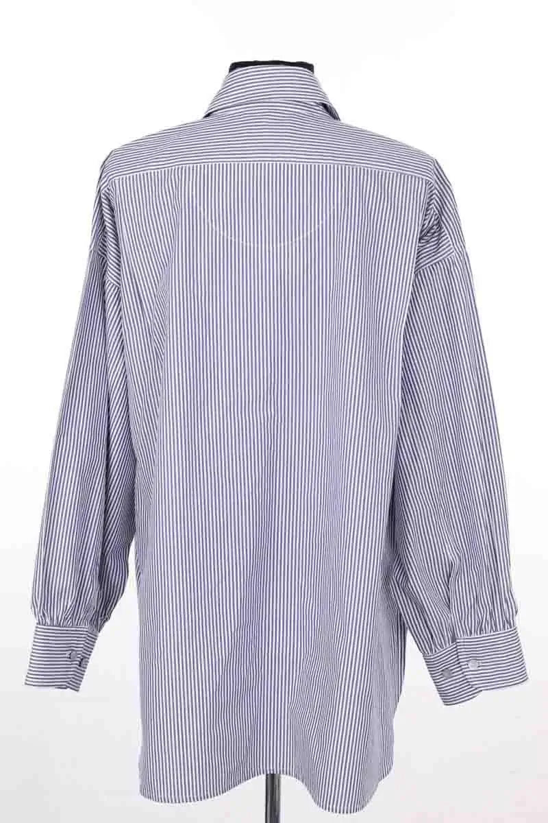 Chemise Suzie Kondi Kappa shirt poplin Bleu en Coton