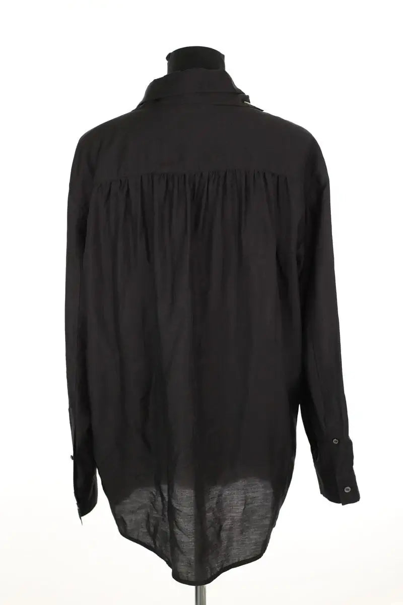 Chemise System Noir en Coton