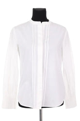 Chemise Tara Jarmon Blanc en Coton, taille S - Seconde Main