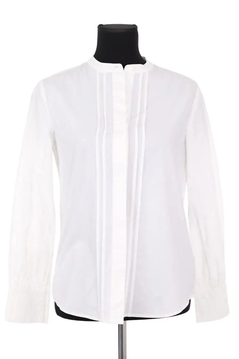 Chemise Tara Jarmon Blanc en Coton, taille S - Seconde Main