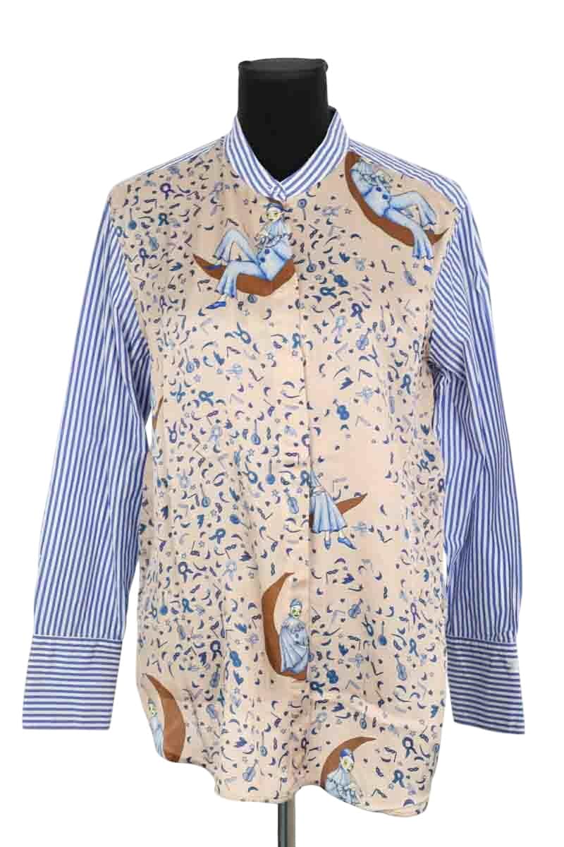 Chemise Tara Jarmon Cori Bleu en Coton, taille L - Seconde Main