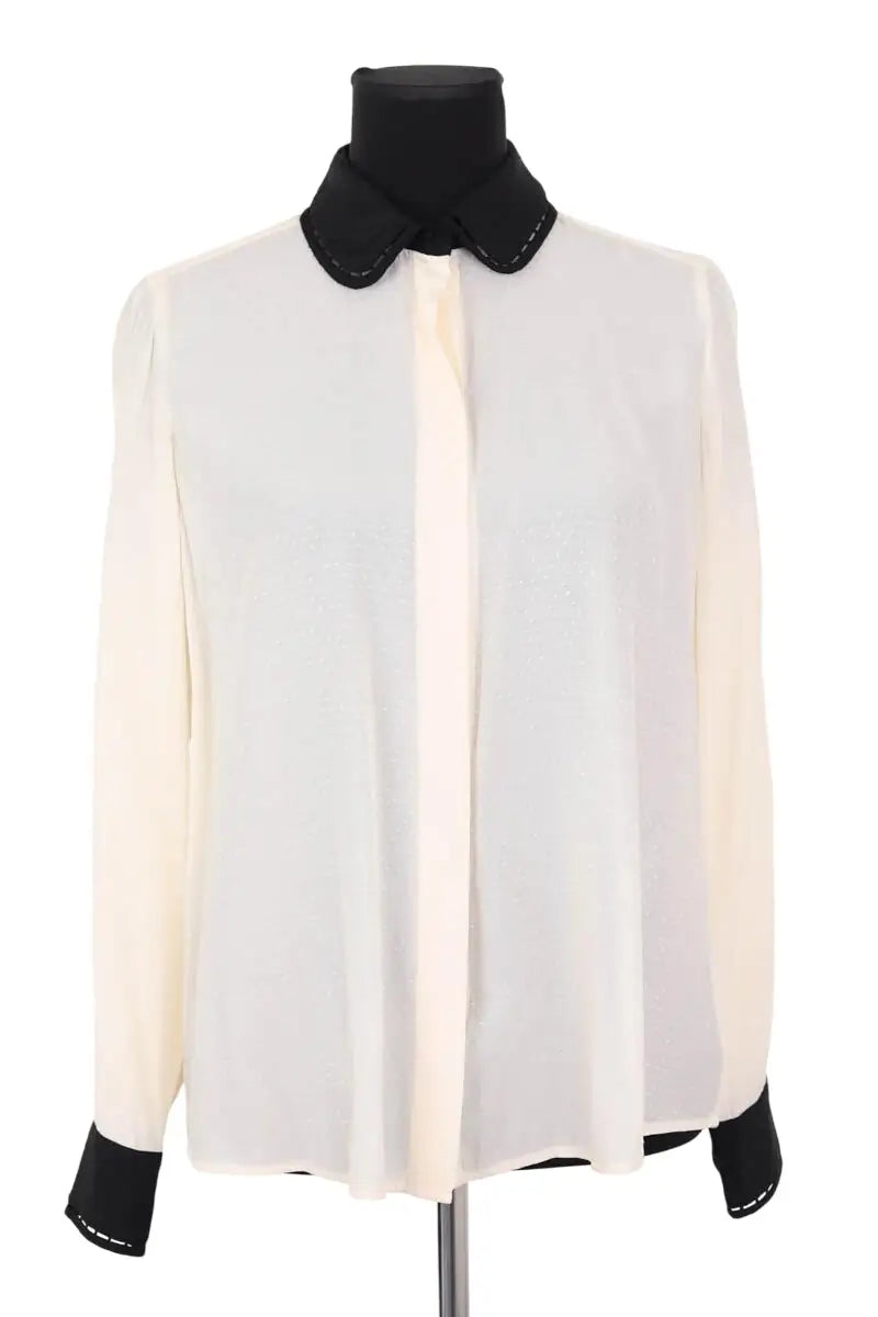 Chemise Tara Jarmon Ecru en Synthétique, taille S - Seconde Main
