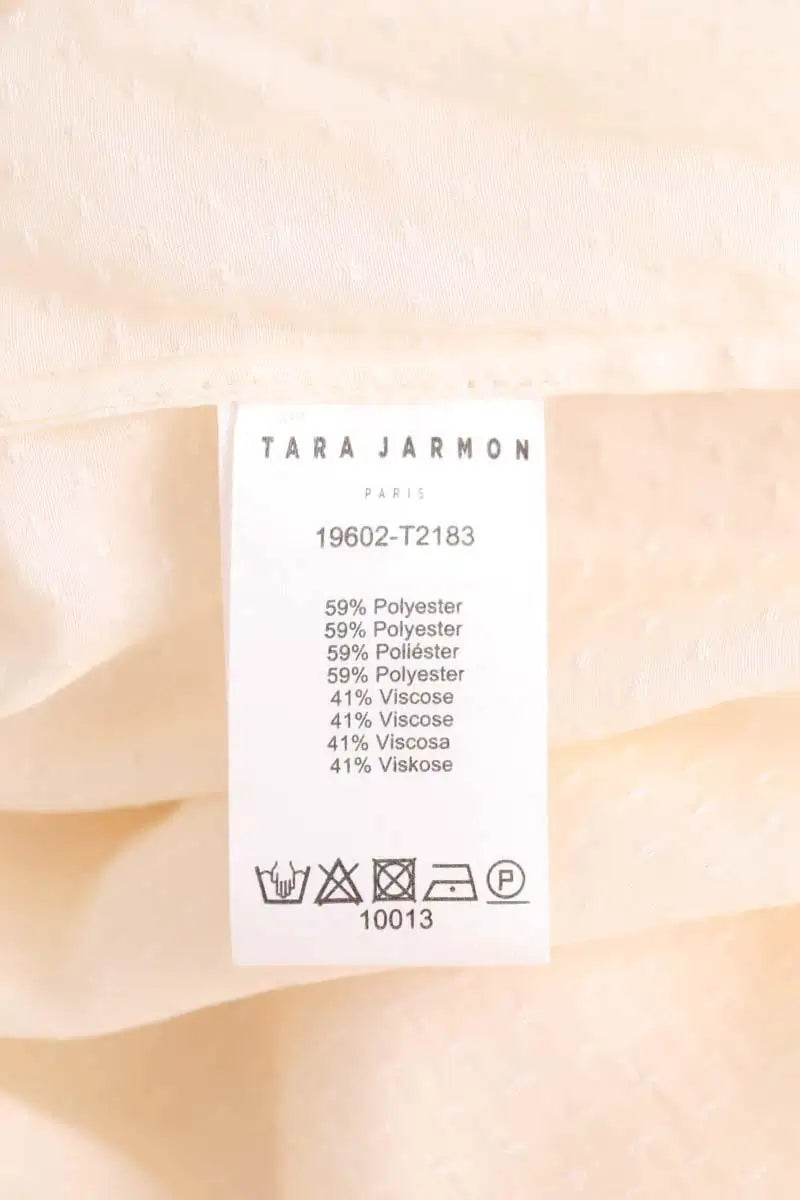 Chemise Tara Jarmon Ecru en Synthétique