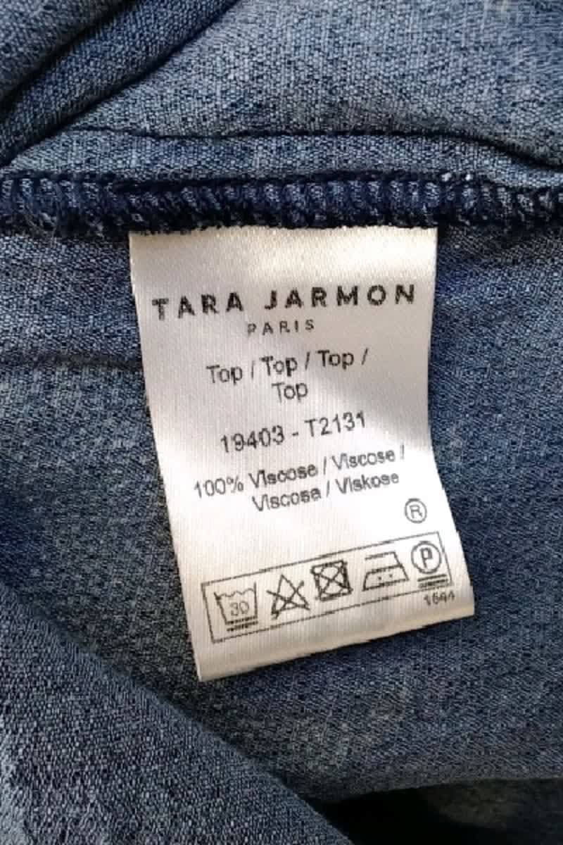 Chemise Tara Jarmon Marine en Viscose