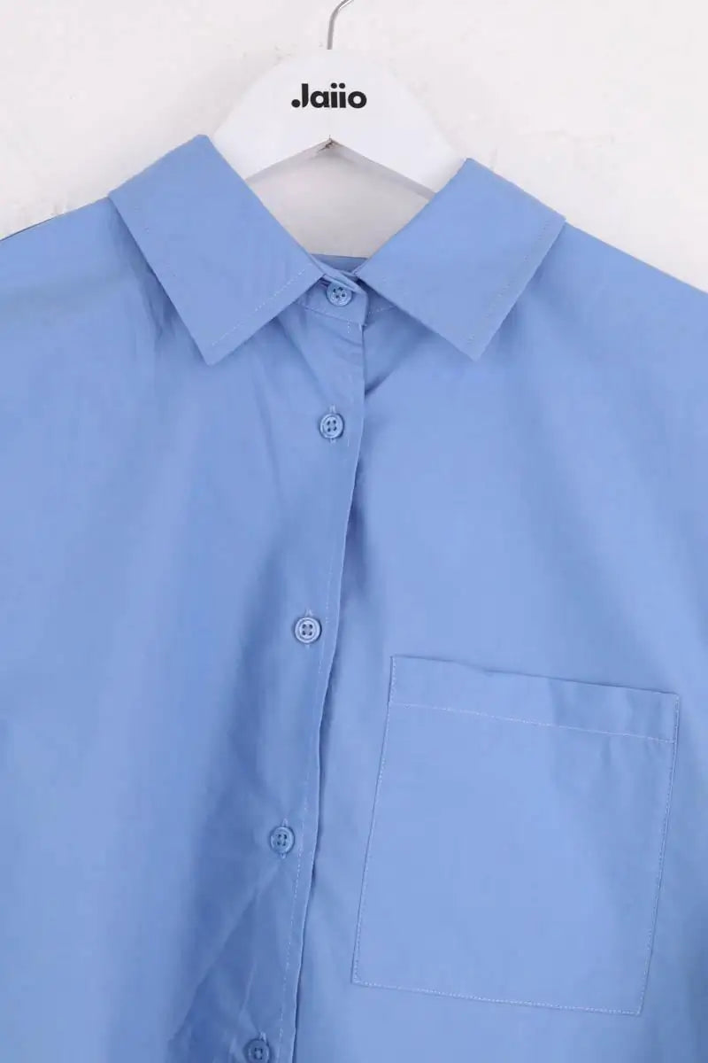 Chemise The Frankie Shop Bleu en Coton