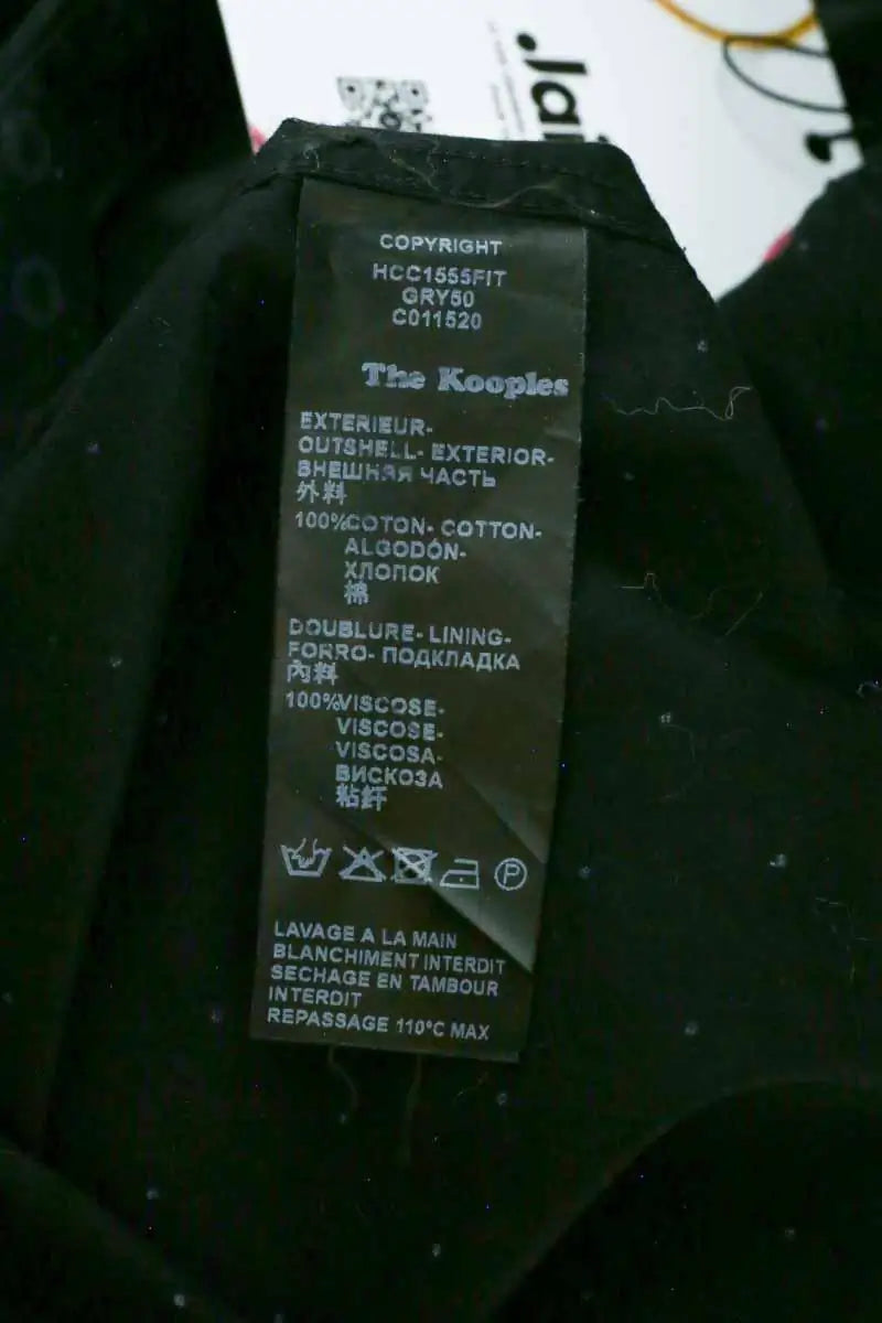 Chemise The Kooples Noir en Coton