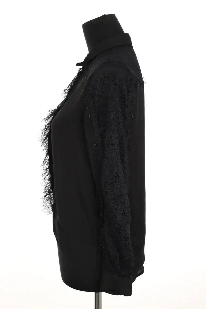Chemise The Kooples Noir en Polyester