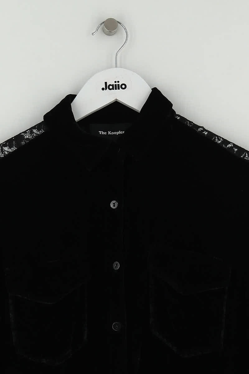 Chemise The Kooples Noir en Soie