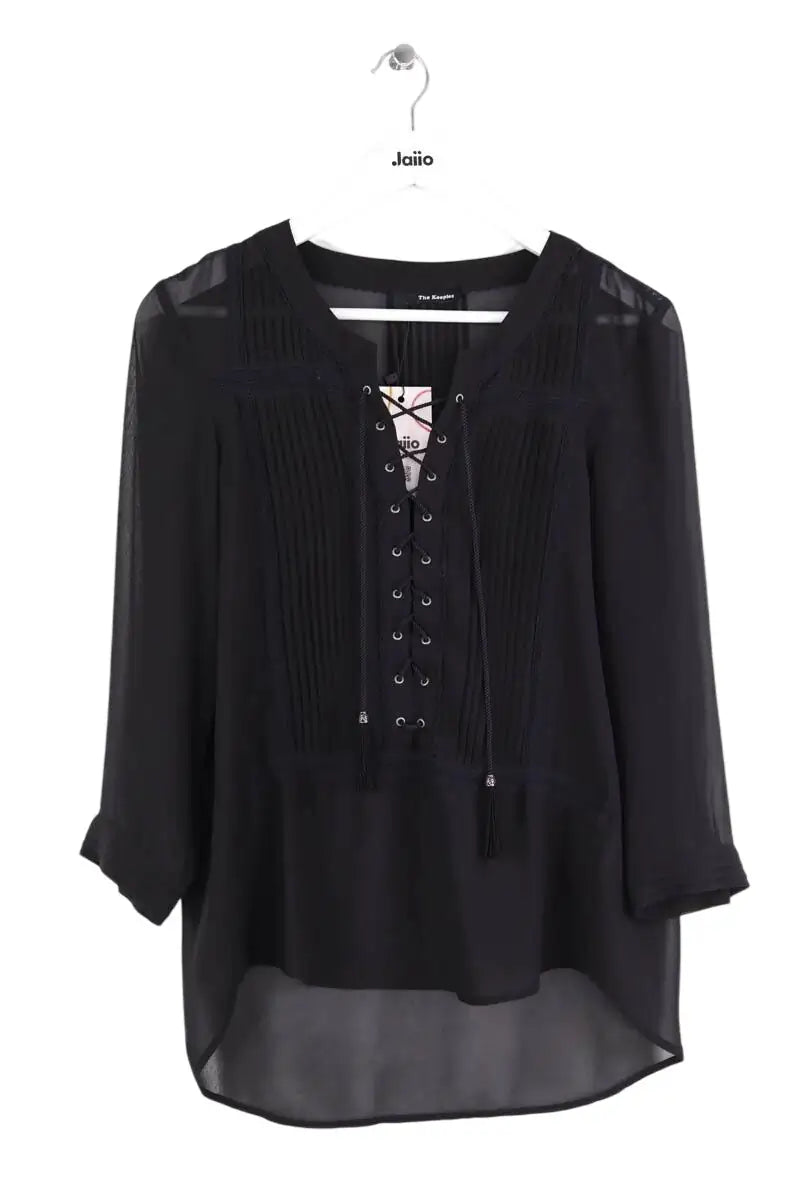 Chemise The Kooples Noir en Synthétique, taille L - Seconde Main
