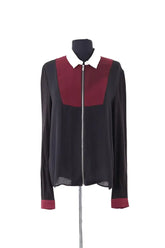 Chemise The Kooples Noir en Synthétique, taille S - Seconde Main