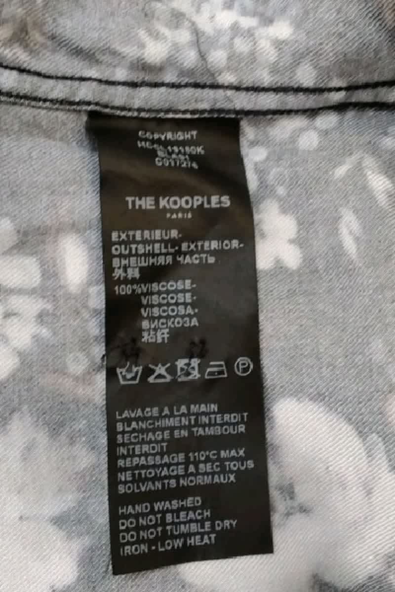 Chemise The Kooples Noir en Viscose