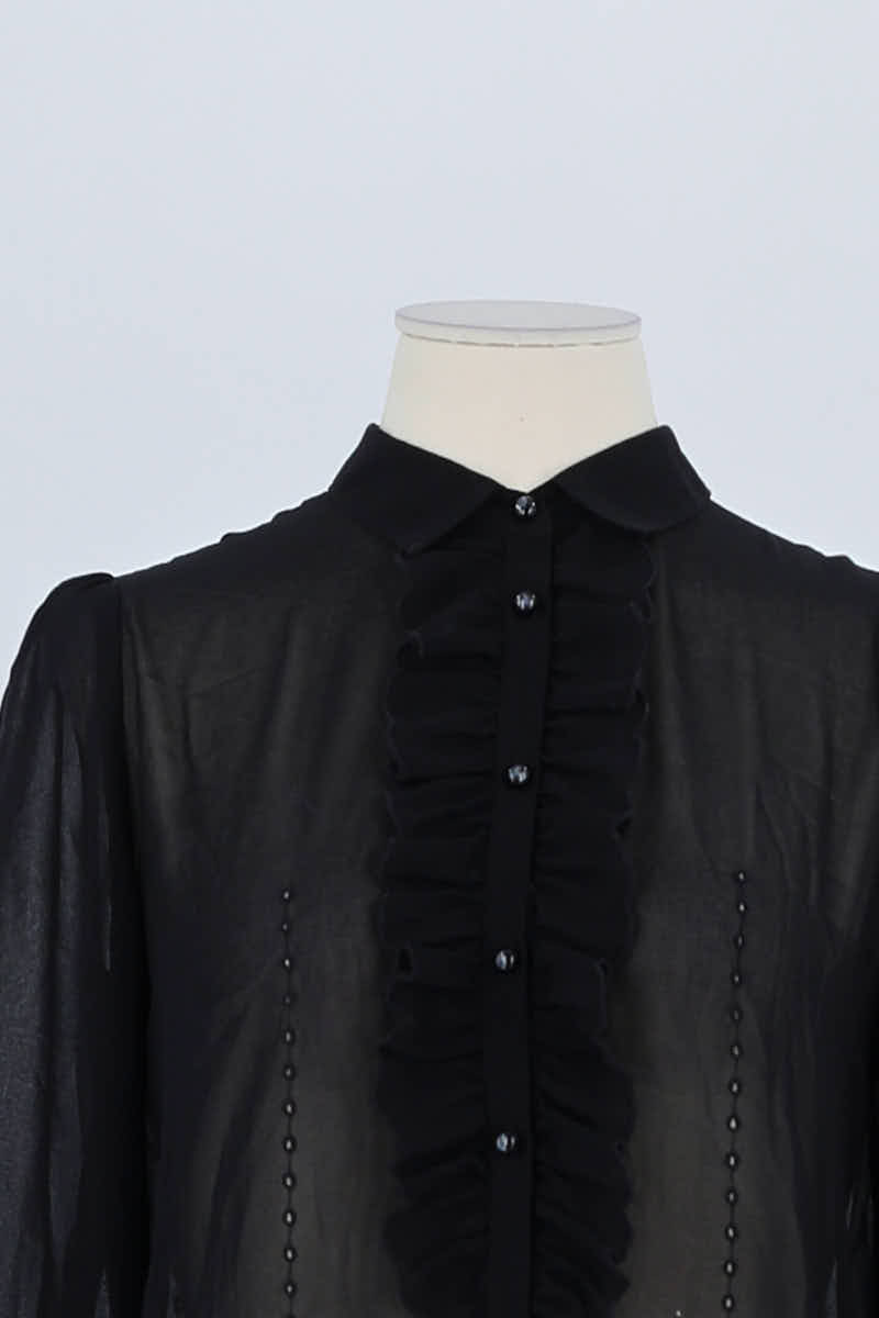 Chemise The Kooples Noir en Viscose