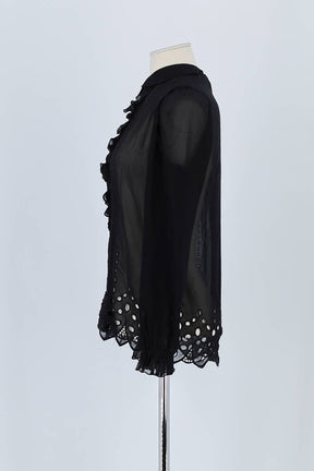Chemise The Kooples Noir en Viscose