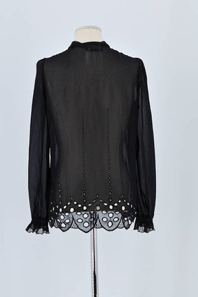 Chemise The Kooples Noir en Viscose