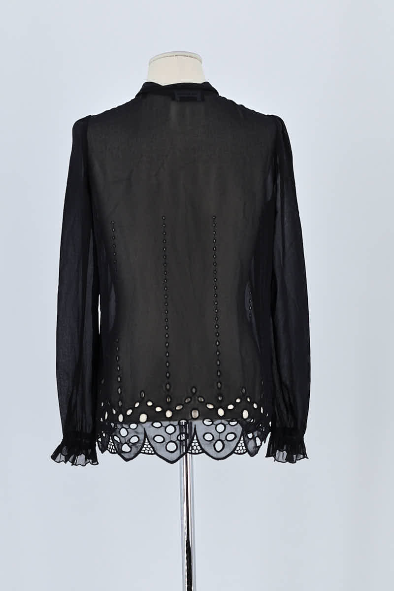 Chemise The Kooples Noir en Viscose
