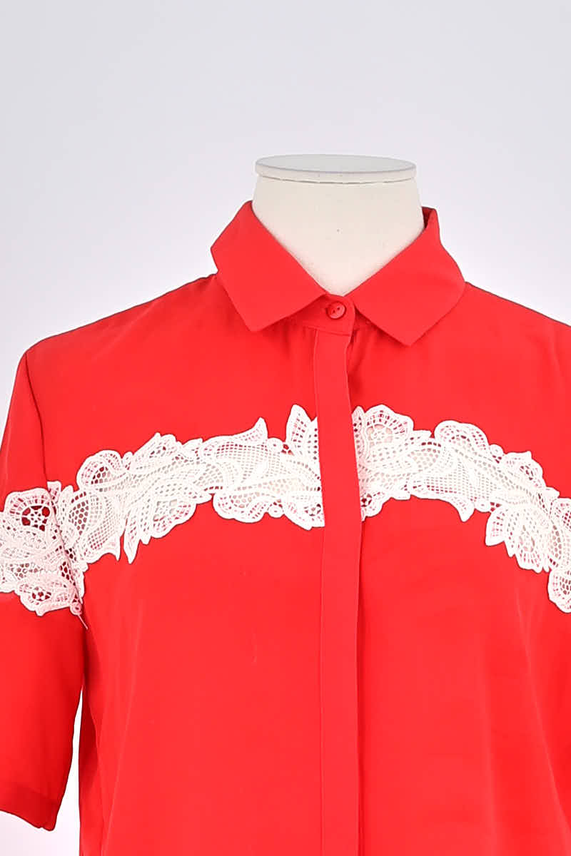 Chemise The Kooples Rouge en Polyester