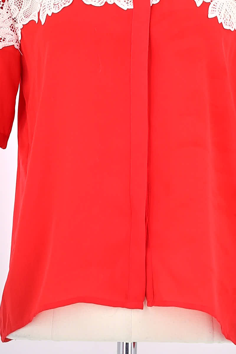 Chemise The Kooples Rouge en Polyester