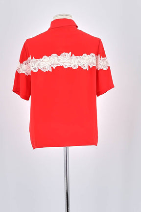 Chemise The Kooples Rouge en Polyester