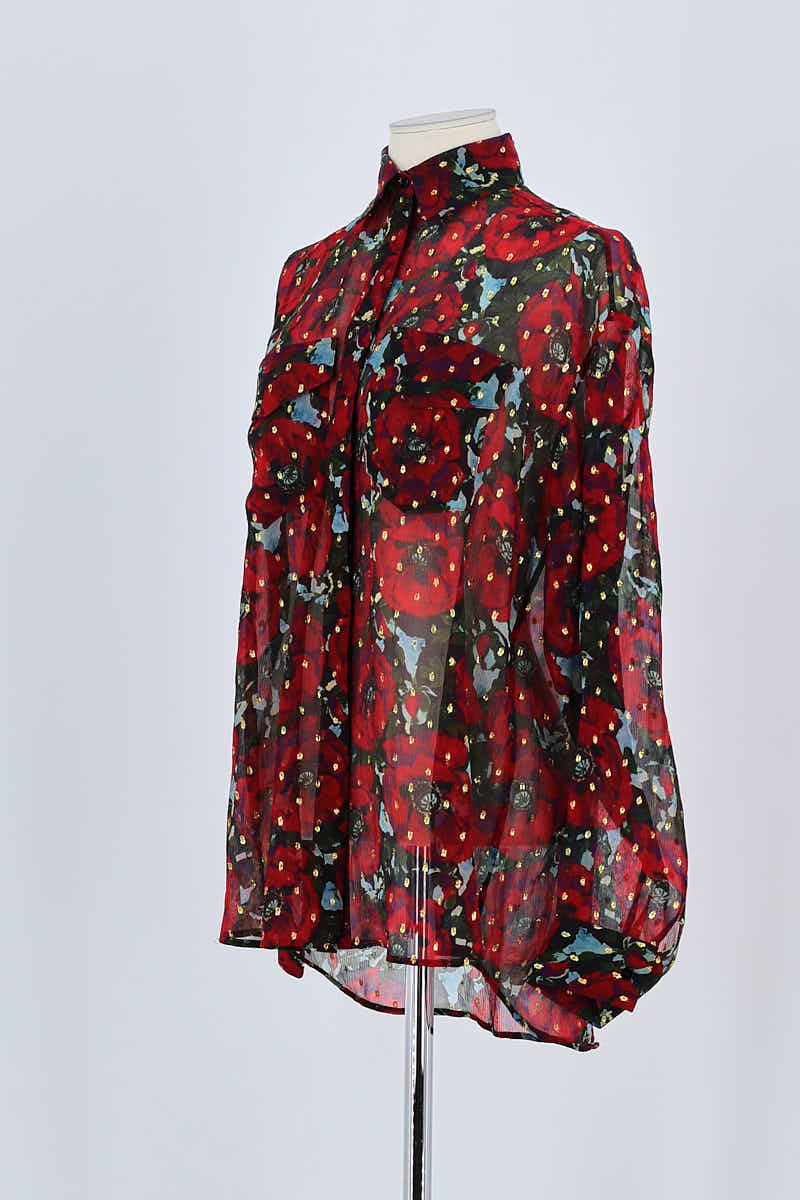 Chemise The Kooples Rouge en Viscose