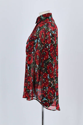 Chemise The Kooples Rouge en Viscose