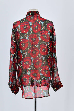 Chemise The Kooples Rouge en Viscose