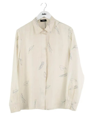 Chemise Theory Blanc en Soie, taille M - Seconde Main