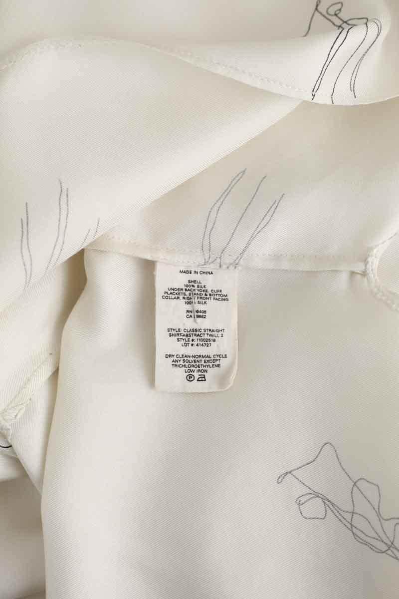 Chemise Theory Blanc en Soie