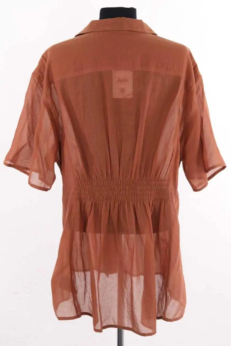 Chemise Theory Marron en Coton