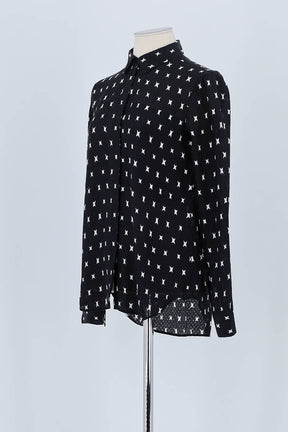 Chemise Theory Noir en Soie