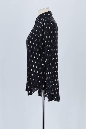 Chemise Theory Noir en Soie