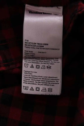 Chemise Timberland Rouge en Coton