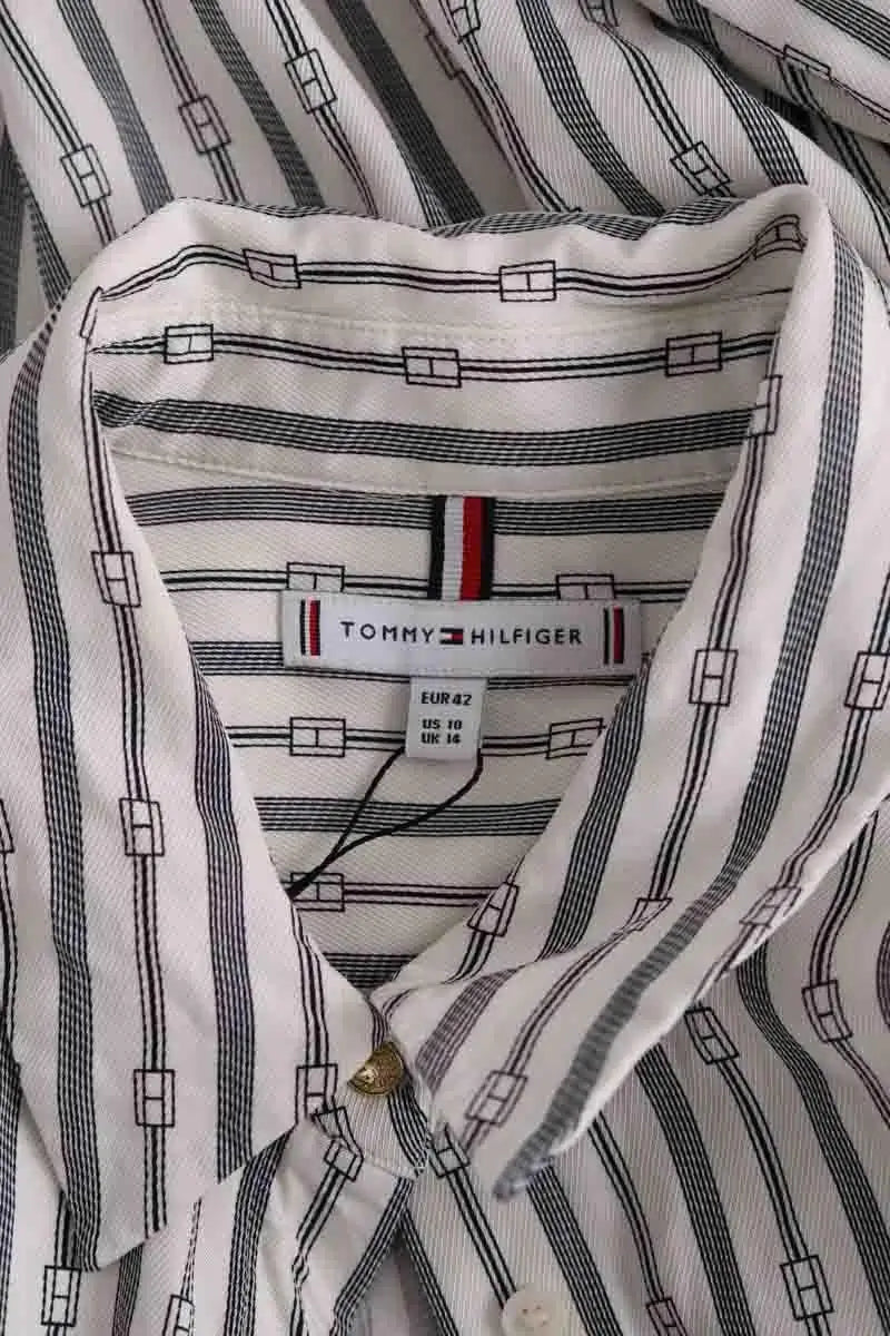 Chemise Tommy Hilfiger Blanc en Viscose