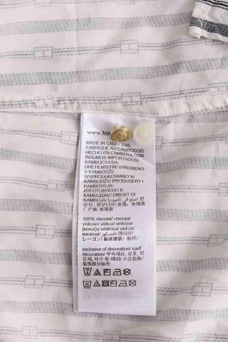 Chemise Tommy Hilfiger Blanc en Viscose