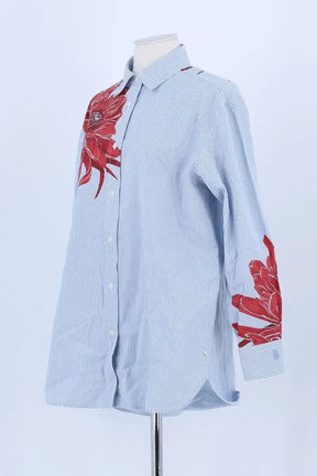 Chemise Tommy Hilfiger Bleu en Coton