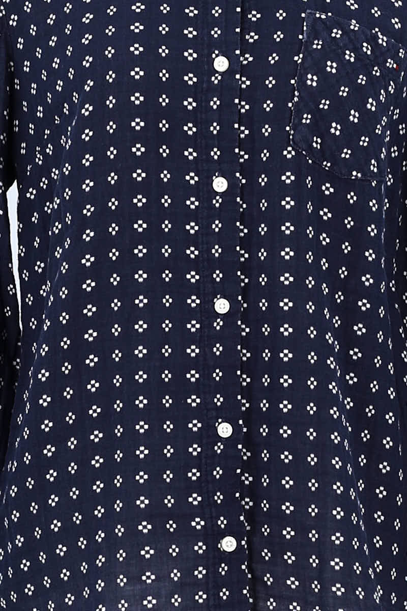 Chemise Tommy Hilfiger Marine en Coton