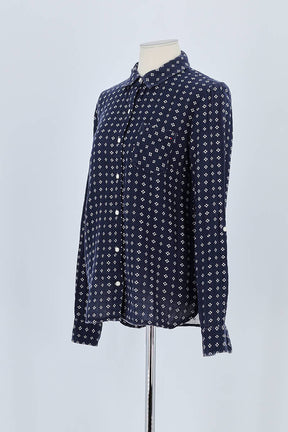 Chemise Tommy Hilfiger Marine en Coton