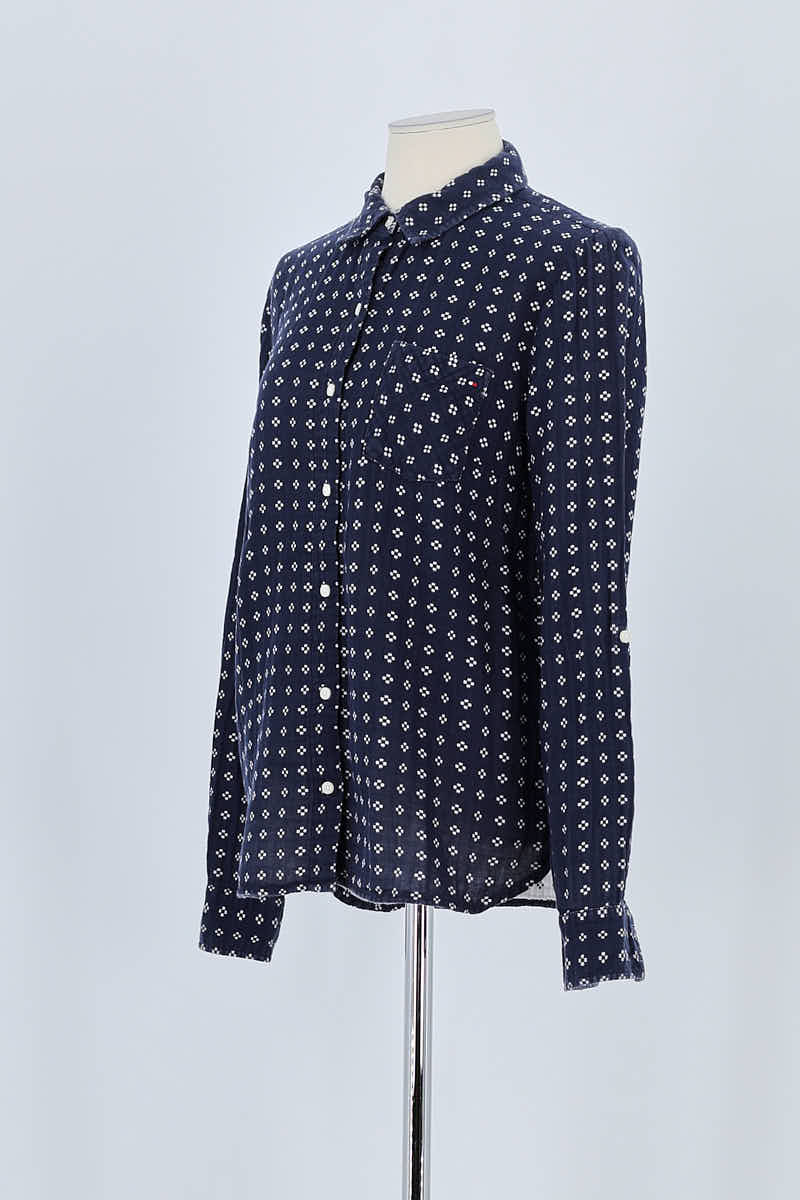 Chemise Tommy Hilfiger Marine en Coton