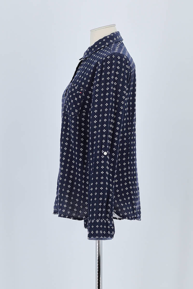 Chemise Tommy Hilfiger Marine en Coton