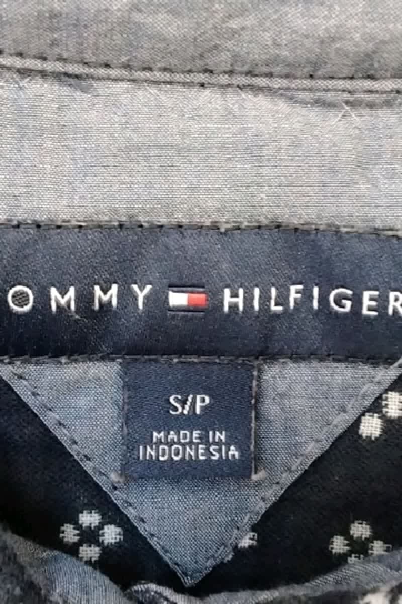 Chemise Tommy Hilfiger Marine en Coton