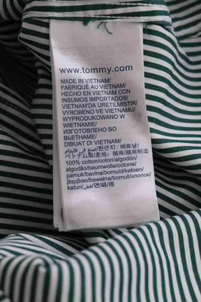 Chemise Tommy Hilfiger Vert en Coton