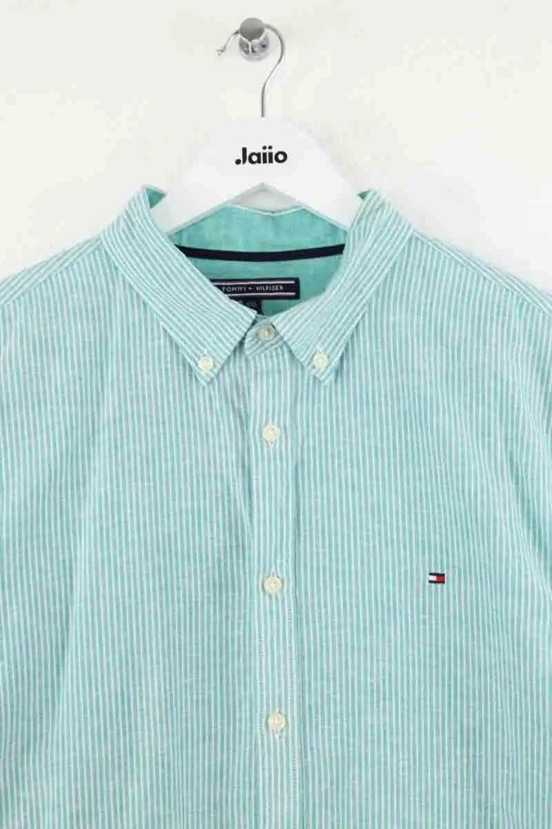 Chemise Tommy Hilfiger Vert en Lin