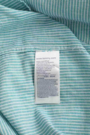Chemise Tommy Hilfiger Vert en Lin