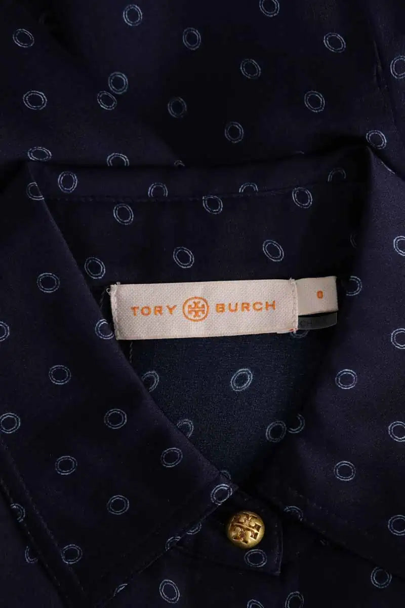 Chemise Tory Burch Marine en Soie