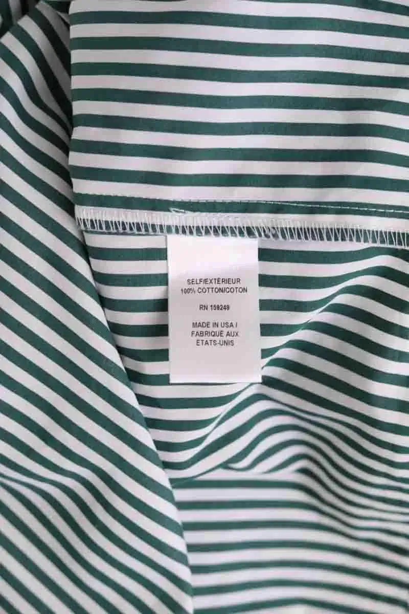 Chemise TWP Vert en Coton