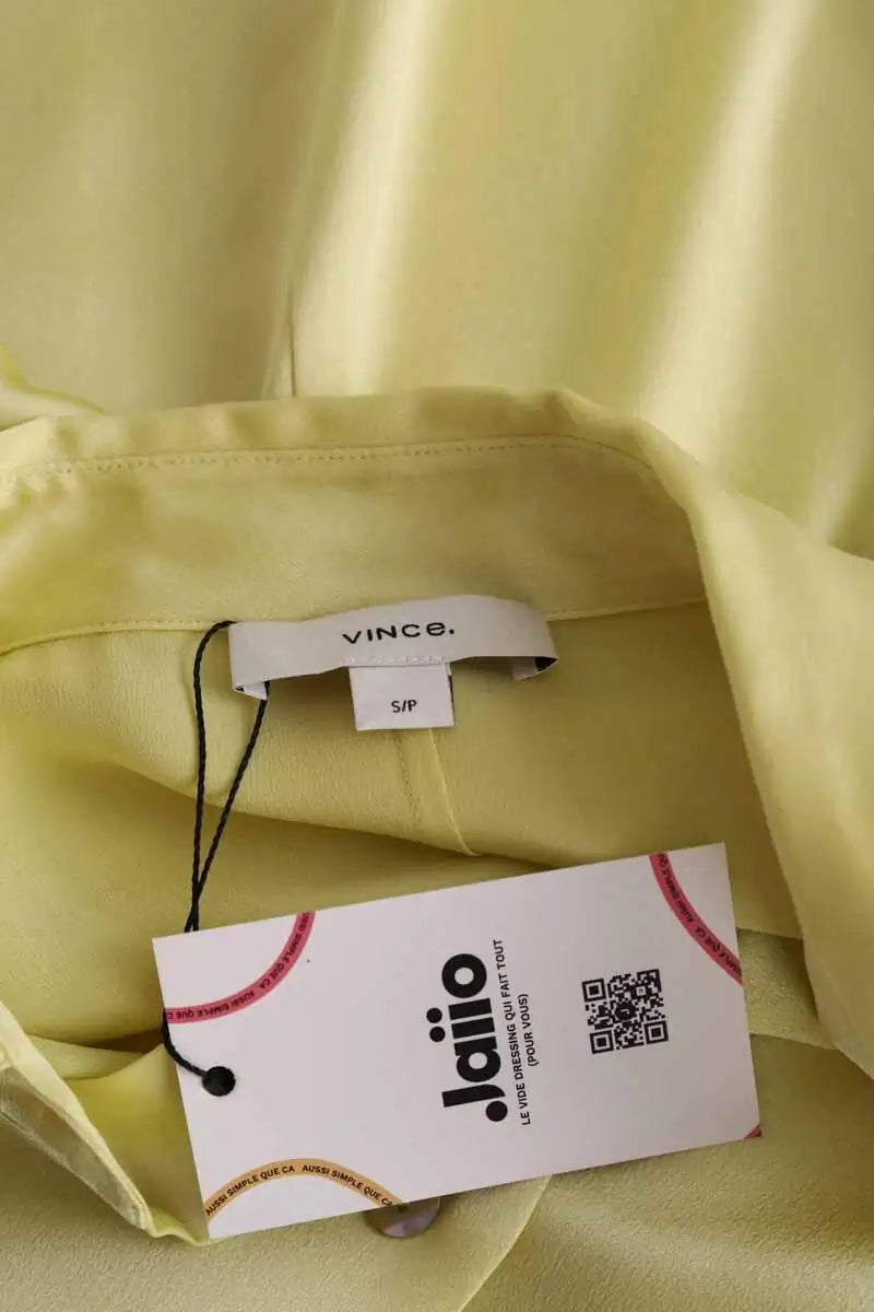 Chemise Vince Jaune en Synthétique